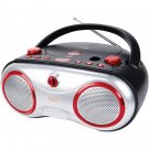 jWIN Portable AM/FM/CD Boombox Red JX-CD423RED