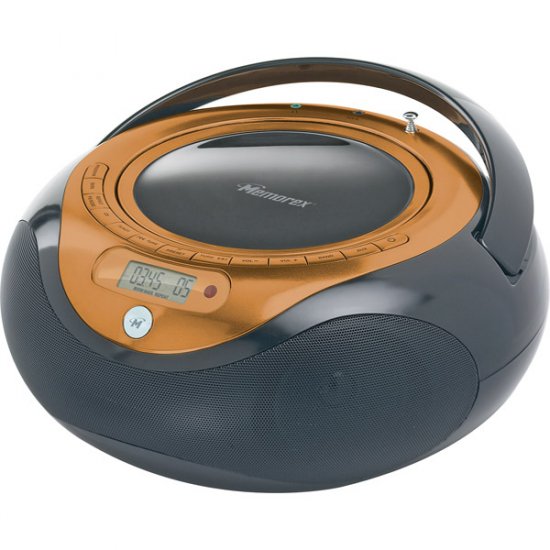 Memorex CD Boombox with Digital AM/FM MP3848OBK