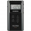 Sangean Pocket AM/FM/TV Receiver Black DT-180V/BLACK