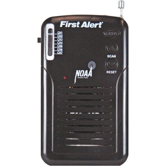 First Alert Handheld FM Weatherband Radio with Alerting WX-07