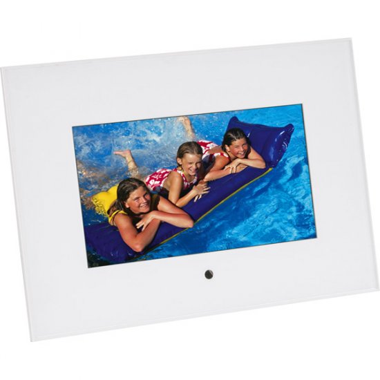 Sunpak 7" Digital Photo Acrylic Frame White SF-070-310001UH