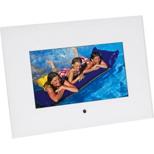 Sunpak 7" Digital Photo Acrylic Frame White SF-070-310001UH
