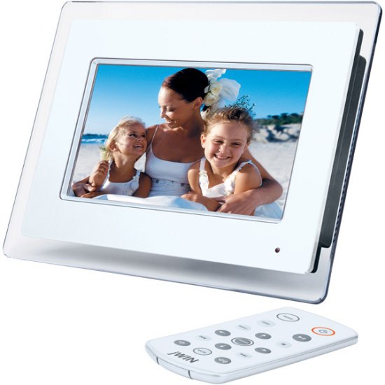 jWIN 7" Digital Photo Frame with Built-In MP3 Player JP147