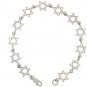 Stars of David Sterling Silver Bracelet
