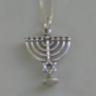 SS Menorah Pendant