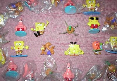 LOT 15 SPONGEBOB FIGURES PARTY FAVORS SPONGE BOB TOYS