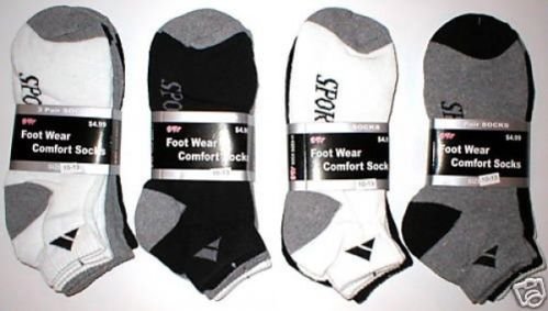 WHOLESALE 10 MENS SPORT SOCKS RUNNING JOGGING SOX ANKLETS ATHLETIC COOL COMFORT