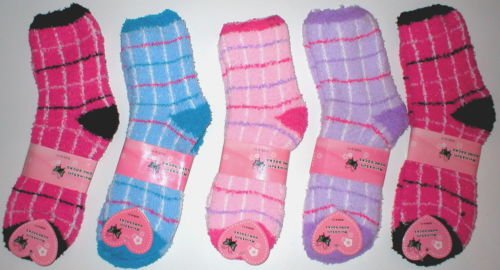 WHOLESALE LOT 10 FUZZY SOCKS WARM WOMENS JUNIORS GIFT COZY WINTER SOX