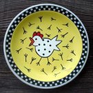 Hand Painted Cartoon Chicken Plate Decor
