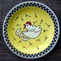 Hand Painted Cartoon Chicken Plate Decor