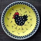Hand Painted Cartoon Chicken Plate Decor