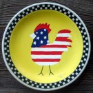 Hand Painted Cartoon Chicken Plate Decor