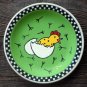 Hand Painted Cartoon Chicken Plate Decor