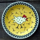 Hand Painted Cartoon Chicken Plate Decor
