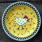 Hand Painted Cartoon Chicken Plate Decor