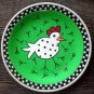Hand Painted Cartoon Chicken Plate Decor