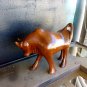 10" Hand Carved Beautiful Bull Wooden Sculpture