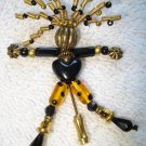 FREE SHIPPING Unique Boutique Little Girl Pin--One of a Kind
