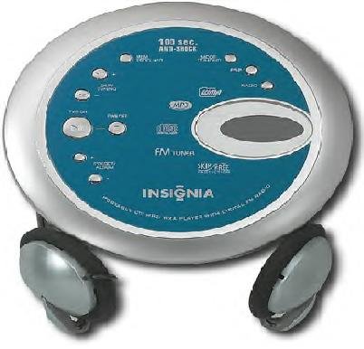 Insignia Portable CD Player with MP3 CD Playback and FM Tuner