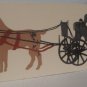 CAT'S MEOW VILLAGE ACCESSORY BLACK BUGGY AND HORSE NEW
