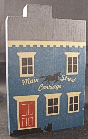 THE CAT'S MEOW VILLAGE 1985 MAIN STREET CARRIAGE HOUSE