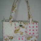 Quilted Patchwork Rag Bag or Purse, All Cotton