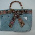 Denim Purse, Blue Jeans Purse, Stone Washed Denim Bag