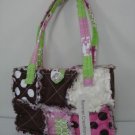 Patchwork quilted rag bag, rag bag purse, patchwork rag