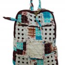 Patchwork Quilted Backpack, Patchwork purses, cotton