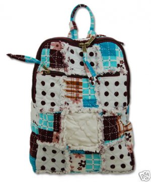 Patchwork Quilted Backpack, Patchwork purses, cotton