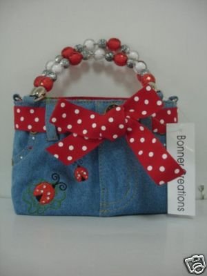 Ladybug Denim Purse