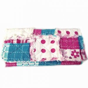 Patch Work Quilted Wallet, Polka Dot, Cotton