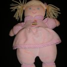OSH KOSH Plush Blonde Doll With Rattle Lovey