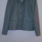 Women ORVIS Green Herringbone Wool Blazer Jacket Size 10