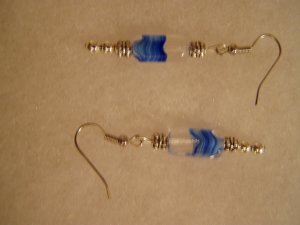 Ocean Wave  Dangle Earrings