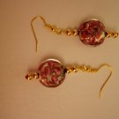 Lampwork Swirl Dangle Earrings