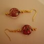 Lampwork Swirl Dangle Earrings