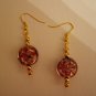 Lampwork Swirl Dangle Earrings