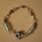Blue Dalmatian Heart  Bracelet