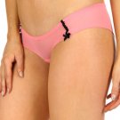 Double Bow Mesh Hipster Panties - Paradise Pink, sz M/6 ~ Just7even