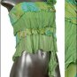 ❤Sexy Sheer Midriff Ruffle Tiered Tube Top Green sz Med ＊ Juniors Clothing Fashion ＊ Just7even
