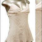 Sexy & Classy Sheer Tunic Tank Top w Sequins White sz S ＊ Spaghetti Strap Suplice ＊ Just7even
