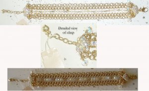 Kirks Folly Elegant crystal bracelet