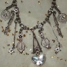 Kirks Folly art deco silver necklace
