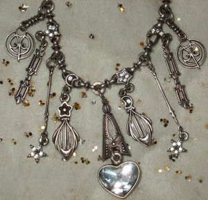 Kirks Folly art deco silver necklace