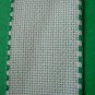 White Aida Band with green edge 5 cm, 2 inches wide