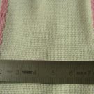 Cream Embroidery Band with pink edge, 7.5 cm 3 inches wide