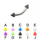 Beachball Cone Eyebrow Bar