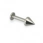 Stainless Steel Point Labret Bar