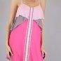 Very J Pink & Gray Layered Romantic Chiffon Tank Dress Juniors Sizes S M L NEW